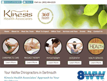 Tablet Screenshot of kinesishealth.ca